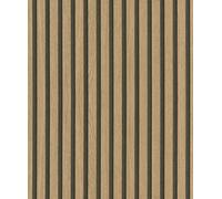 Galerie Eden Collection Bronze Wood Stripe A4 Wallpaper Sample