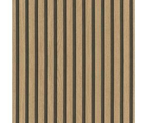 Galerie Eden Collection Bronze Wood Stripe Wallpaper Roll