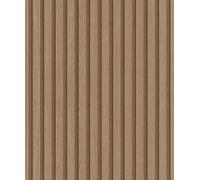 Galerie Eden Collection Brown Wood Stripe A4 Wallpaper Sample