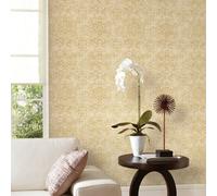 Galerie Elegance Beige Floral Stripe Wallpaper Dwp0353-03