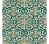 Galerie Elegance Green Floral Stripe A4 Wallpaper Sample Dwp0353-05