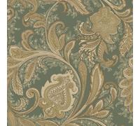 Galerie Elegance Green Paisley A4 Wallpaper Sample Dwp0355-01