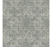 Galerie Elegance Silver Floral Stripe A4 Wallpaper Sample Dwp0353-04