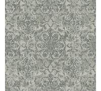 Galerie Elegance Silver Floral Stripe Wallpaper Dwp0353-04