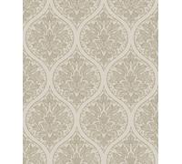 Galerie Emporium Cream Gold Ogee Embossed A4 Wallpaper Sample