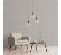 Galerie Emporium Grey Acanthus Trail Embossed Wallpaper
