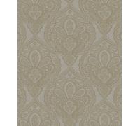 Galerie Emporium Grey Gold Mehndi Damask Embossed A4 Wallpaper Sample