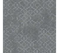 Galerie Emporium Grey Silver Aged Quatrefoil Embossed A4 Wallpaper Sample