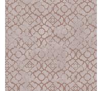 Galerie Emporium Pink Rose Gold Aged Quatrefoil Embossed A4 Wallpaper Sample