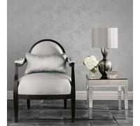Galerie Emporium Silver Aged Quatrefoil Embossed Wallpaper