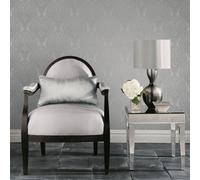 Galerie Emporium Silver Mehndi Damask Embossed Wallpaper
