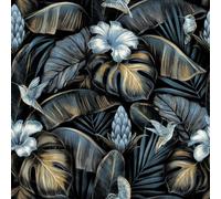 Galerie Enchanted Samana Blue A4 Wallpaper Sample