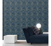 Galerie Enchanted Suber Royal Blue Wallpaper