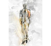 Galerie Fashion Icon Silver Grey Glitter Papis Loveday Mural