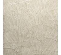 Galerie Feel Beige Metallic Seashell Leaf A4 Wallpaper Sample