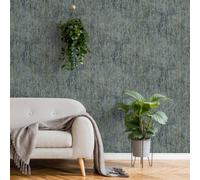 Galerie Feel Blue Metallic Bark Wallpaper Roll