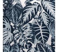 Galerie Feel Flock Tree Leaf Blue A4 Wallpaper Sample 81264