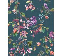 Galerie Flora Green Summer Bouquet A4 Wallpaper Sample