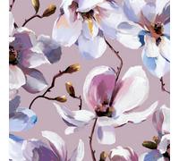 Non-Woven Wallpaper Magnolia Flowers Floral Pink Purple White 47463 (6,86£/1qm)