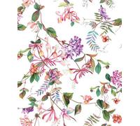 Galerie Flora Purple Summer Bouquet A4 Wallpaper Sample