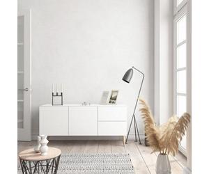 Galerie Flora Silver Plain Texture Lustre Wallpaper