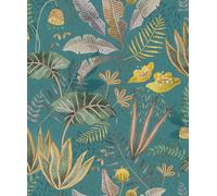 Galerie Flourish Blue Floral A4 Wallpaper Sample Fl61123