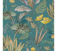Galerie Flourish Blue Floral Wallpaper Fl61123