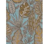 Galerie Flourish Blue Tree Leaf A4 Wallpaper Sample Fl61114