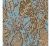Livingwalls Famous Garden 393464 Non-Woven Wallpaper Light Blue Yellow Brown 10.05 m x 0.53 m Made in Germany