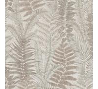 Non-woven wallpaper jungle fern watercolor look grey beige 39347-5 (3,72£/1qm)
