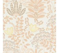 Galerie Flourish Orange Floral A4 Wallpaper Sample Fl61125