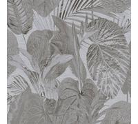 Livingwalls Famous Garden 393555 Jungle Wallpaper Grey Anthracite Non-Woven Wallpaper 10.05 m x 0.53 m Made in Germany