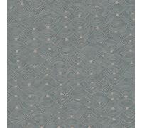 Galerie Fusion Blue Geo Swirl Motif A4 Wallpaper Sample