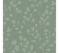 Galerie Fusion Green Floral Trail Motif Wallpaper