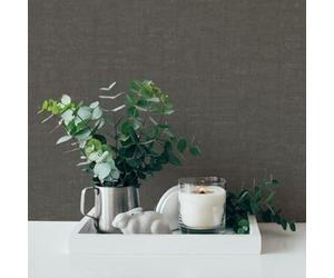 Galerie Fusion Grey Linen Effect Textured Wallpaper