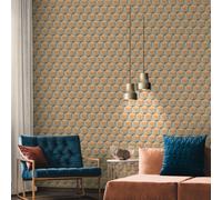 Galerie Fusion Geometric Orange Wallpaper FS72045, Orange