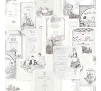 Galerie G12286 Kitchen Recipes Wallpaper, Grey