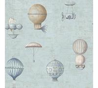 Galerie G56200 Steampunk Wallpaper, Blue, Full roll (10M x 53 cm)