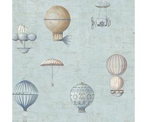 Galerie G56200 Steampunk Wallpaper, Blue, Full roll (10M x 53 cm)