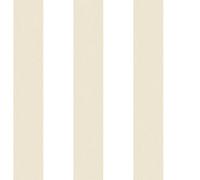Galerie G67579 Smart Stripes 2, Wide Stripes Design Wallpaper, Beige/White, 10m x 53cm
