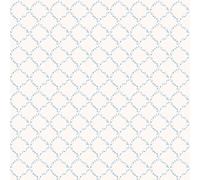 Galerie G67903 Miniatures 2 Rose Trellis Design Wallpaper, Blue/White, 10m x 53cm