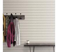 Galerie Geometrix Black Grey Zig Zag Smooth Wallpaper