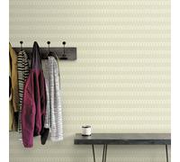 Galerie Geometrix Green Zig Zag Smooth Wallpaper