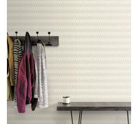 Galerie Geometrix Tan Grey Zig Zag Smooth Wallpaper