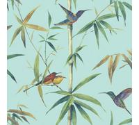 Galerie Global Fusion Blue Humming Birds Smooth Wallpaper
