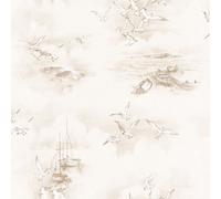 Galerie Global Fusion Bronze Brown Seagulls Smooth Wallpaper