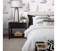 Galerie Global Fusion Grey Sail Away Smooth Wallpaper