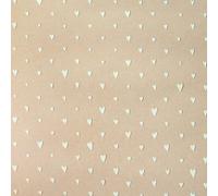 Galerie Great Kids Beige Smooth Glitter Hearts A4 Wallpaper Sample