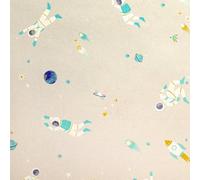 Galerie Great Kids Dark Beige Smooth Glitter Super Space A4 Wallpaper Sample