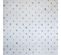Galerie Great Kids Light Blue Smooth Glitter Colored Hearts A4 Wallpaper Sample